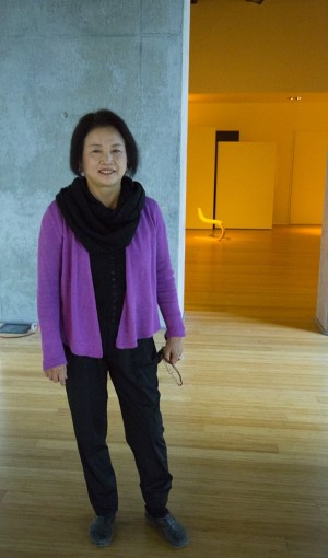 Professor YC Kim says she has great plans for City College’s new art gallery with hopes of student and community involvement. (Photo by Lupe Diaz)