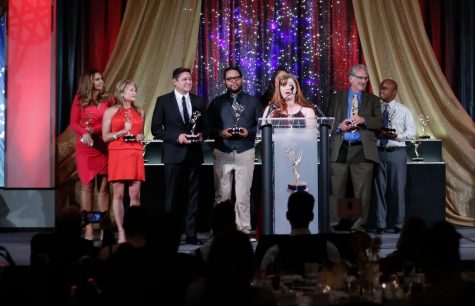 San Diego Union Tribune, EMMYS, Emmy Award, City College, City Times, Mike Madriaga, Alejandro Tamayo, David Brooks, Sharon Heilbrunn, Multimedia, UT, Award Ceremony, 2017, 2016, SDCCD, MMJ, Video, Chargers